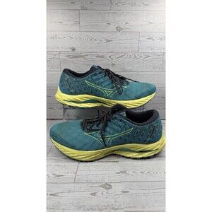 Mizuno Wave Inspire 14 Mens Size 15 Blue Yellow Running Shoes #449